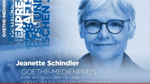 Zum Artikel "Ausgezeichnete Öffentlichkeitsarbeit zum „Scheitern in den Wissenschaften“ – Goethe-Medienpreis für Jeanette Schindler (SWR)"